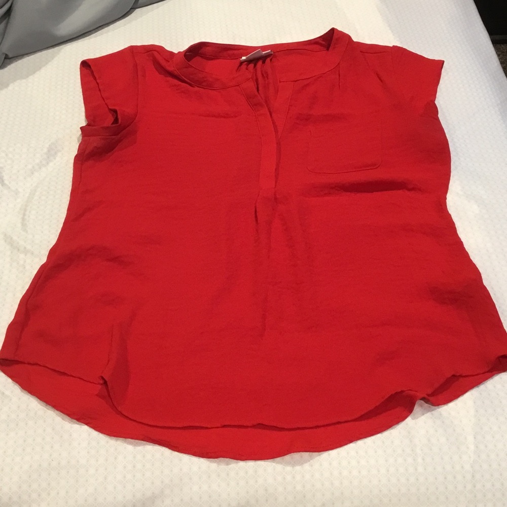 Liz Claiborne Vibrant Red Blouse